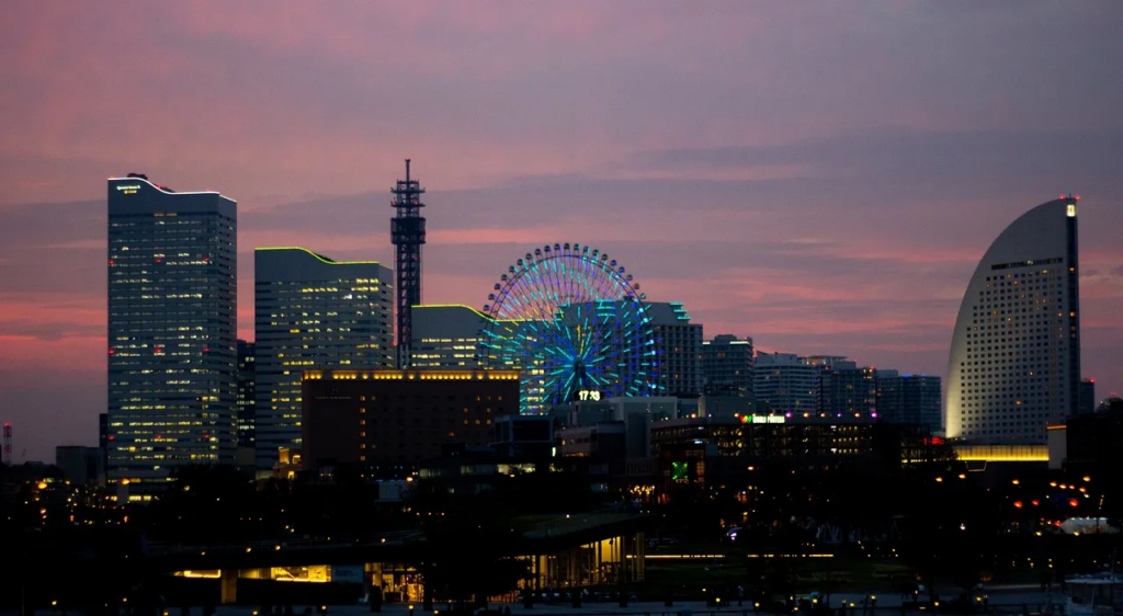 夜の街の様子