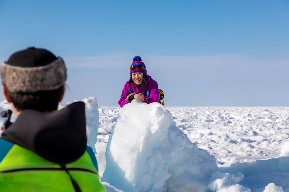 流氷ウォーク